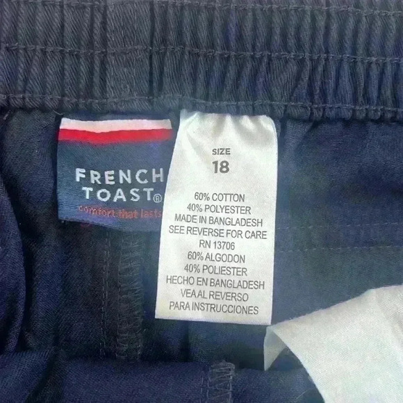 NWT French Toast school uniform shorts for girls size 18. - Picture 4 of 4